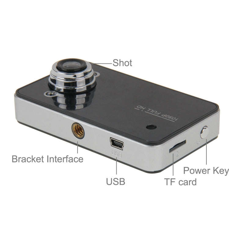 G200 720P VGA 2.4 inch LCD Screen Display Car DVR Recorder, 100 Degrees Wide Angle Viewing, Suppo...