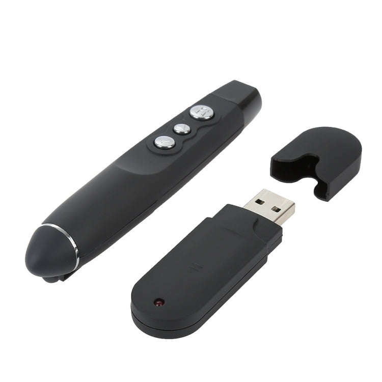 PP-1000 Multimedia Presentation Remote PowerPoint Clicker 2.4GHz RF Laser Pointer with USB Receiv...