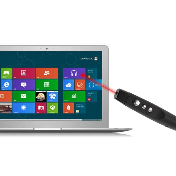 PP-1000 Multimedia Presentation Remote PowerPoint Clicker 2.4GHz RF Laser Pointer with USB Receiv...
