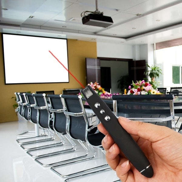 PP-1000 Multimedia Presentation Remote PowerPoint Clicker 2.4GHz RF Laser Pointer with USB Receiv...