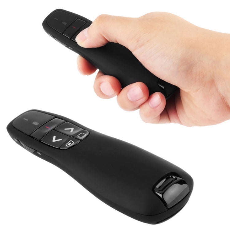 Multimedia Presenter with Laser Pointer & USB Receiver for Projector / PC / Laptop, Control Dista...