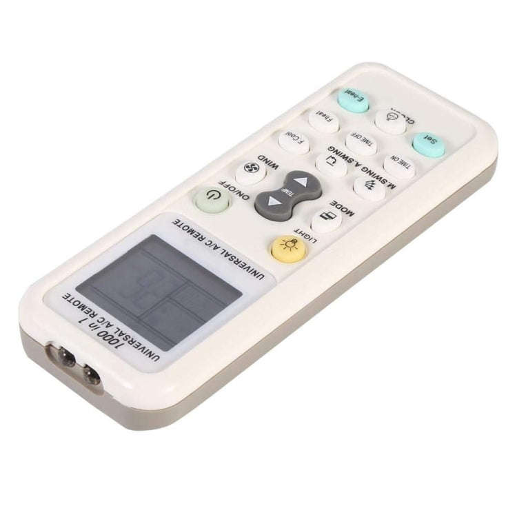 Chunghop K-1028E 1000 in 1 Universal A/C Remote Controller with Flashlight(White)