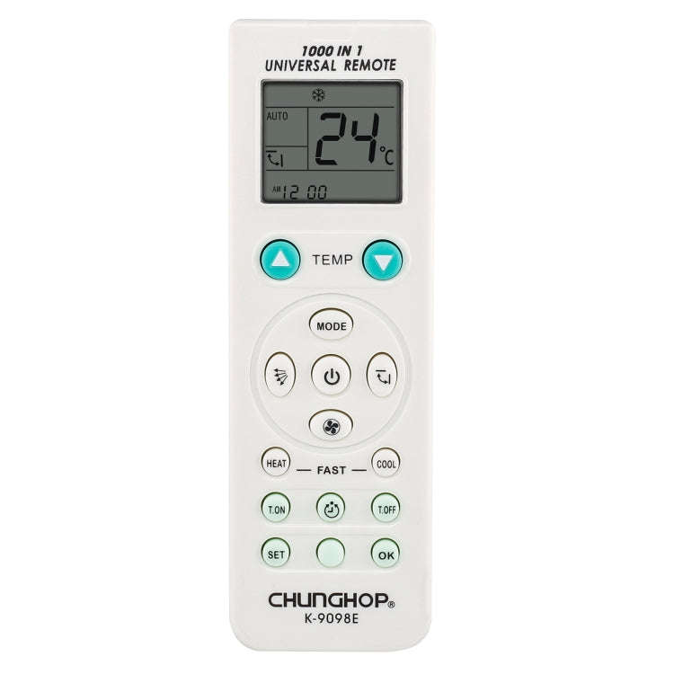 Chunghop Universal A/C Remote Control (K-9098E)(White)