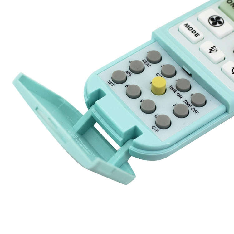 K-209ES Universal Air Conditioner Remote Control, Support Thermometer Function(Blue)