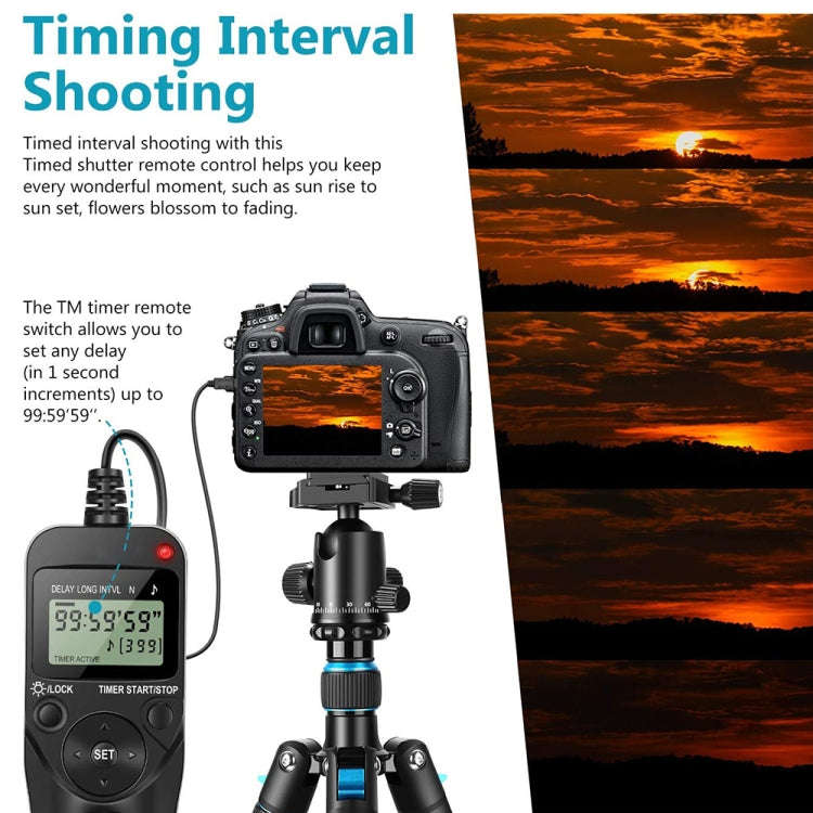 Aputure AP-TR3N LCD Timer Remote Cord for Nikon D5100D3100, D7000, D5000, D90