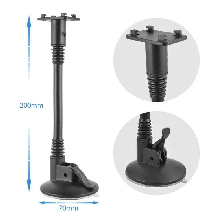 For 4.5-6.3 inch Phone Suction Cup Car Holder(Black)