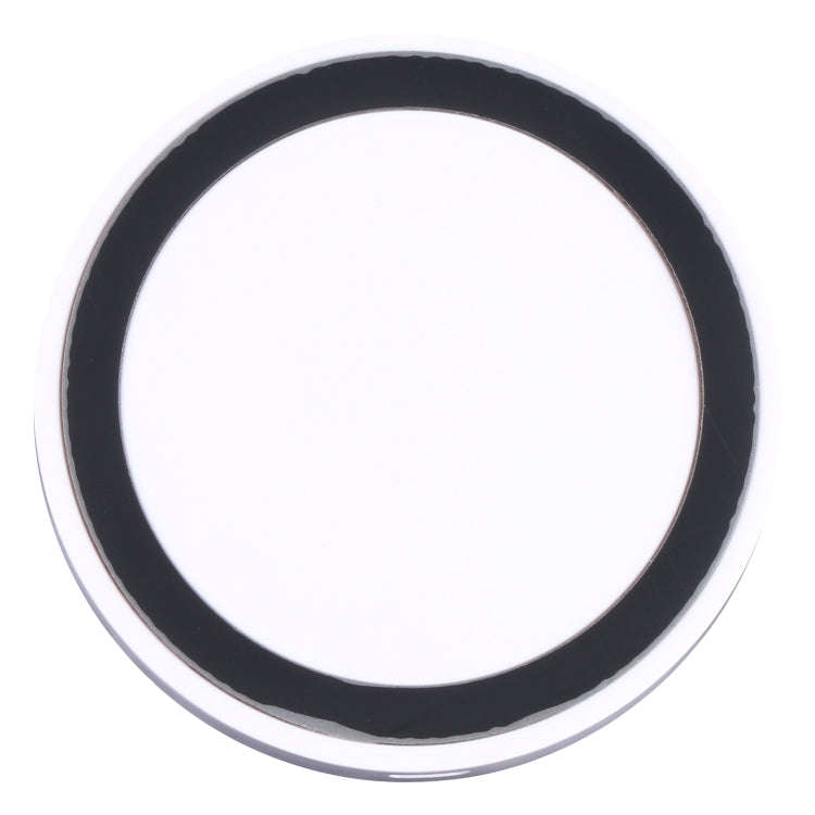Universal QI Standard Round Wireless Charging Pad (White + Black)