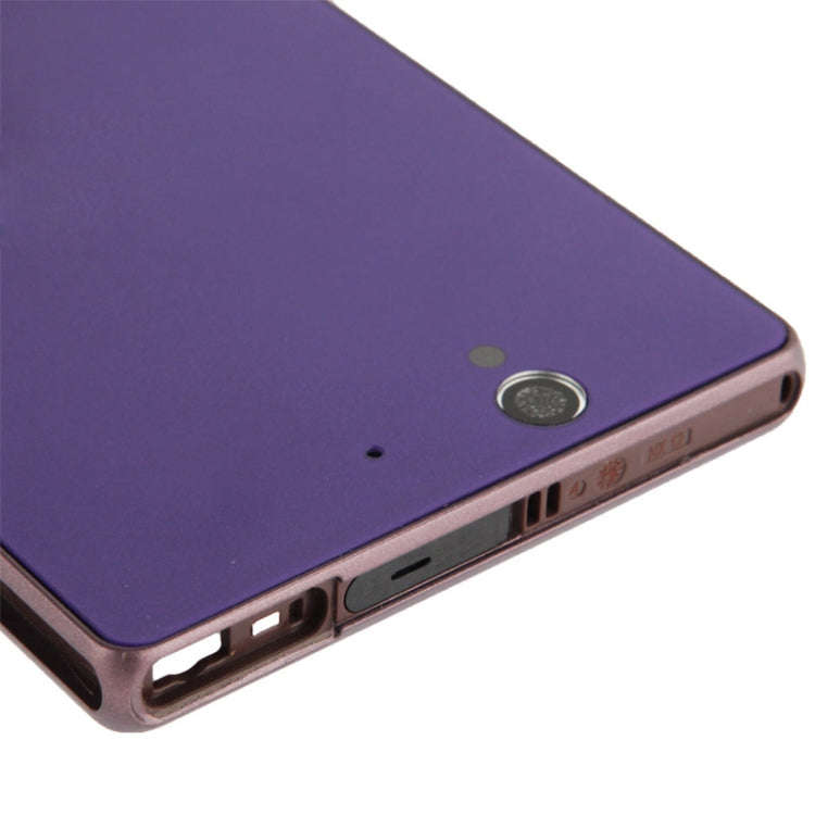 Middle Board + Battery Back Cover for Sony L36H (Purple)