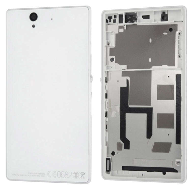 Middle Board + Battery Back Cover for Sony L36H(White)