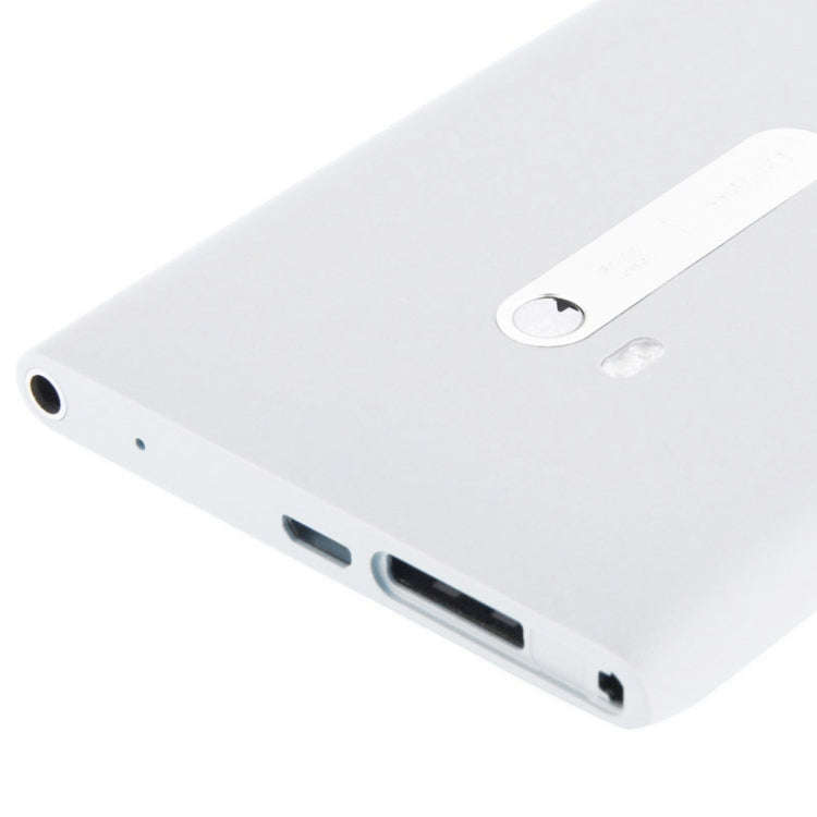 High Quality Housing Battery Back Cover With Side Button Flex Cable for Nokia Lumia 900(White)