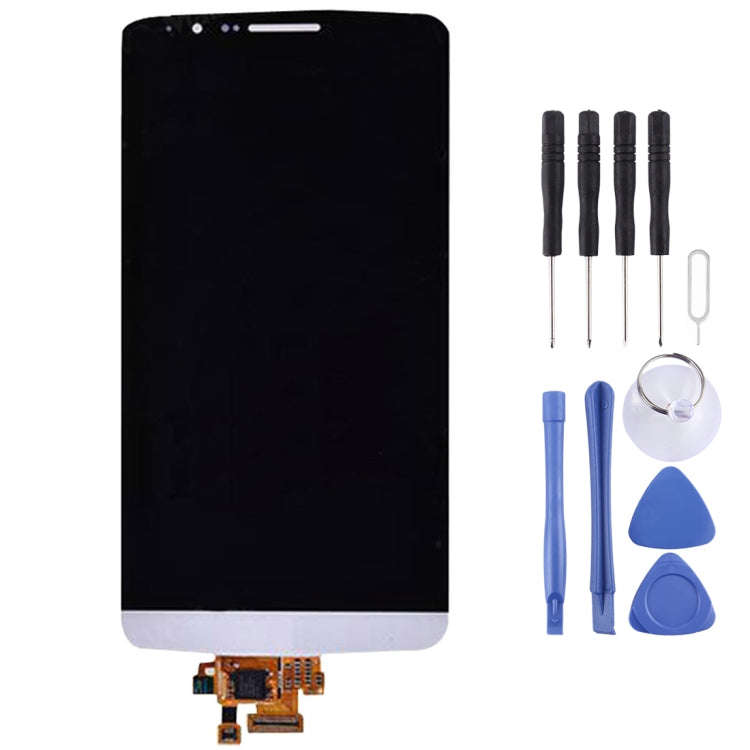 Original LCD Screen and Digitizer Full Assembly for LG G3 / D850 / D851 / D855(White)