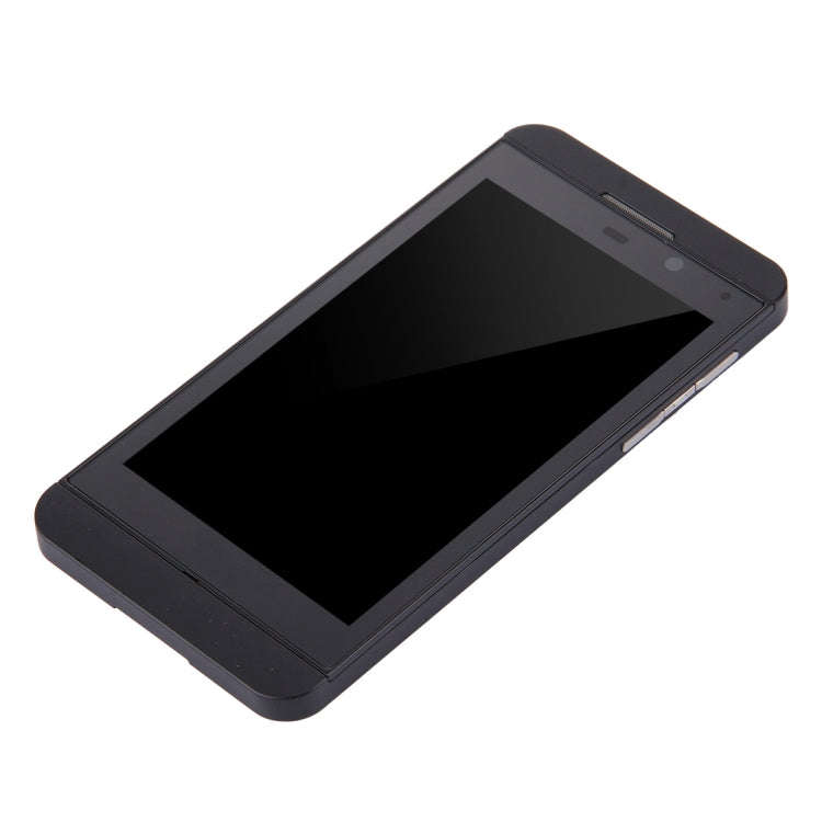 LCD Screen and Digitizer Full Assembly with Frame for BlackBerry Z10 4G(Black)