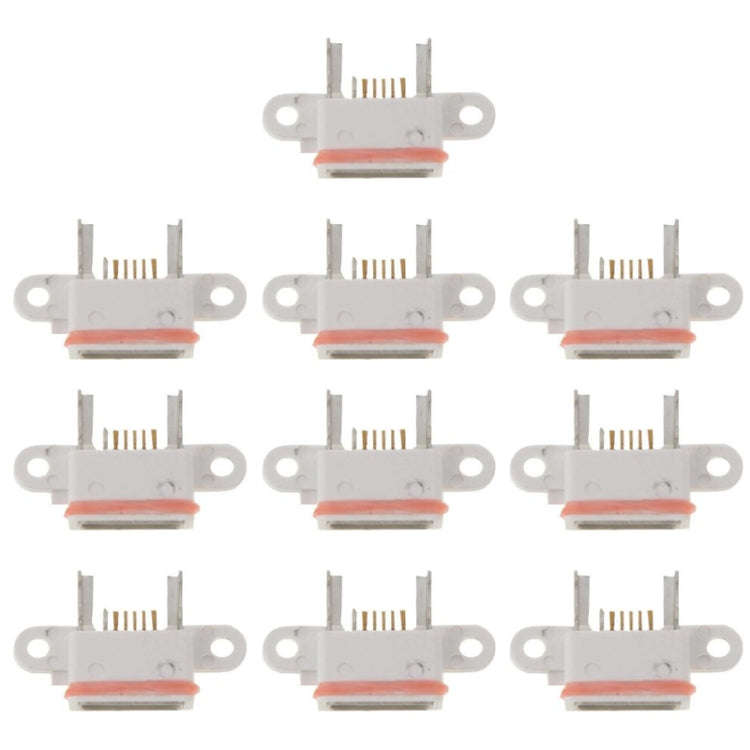 10 PCS Charging Port Dock Connector  for Xiaomi Mi 4(White)