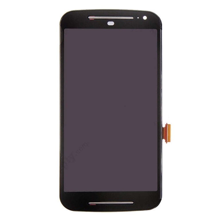 3 in 1 (LCD + Frame + Touch Pad) Digitizer Assembly for Motorola Moto G2(Black)