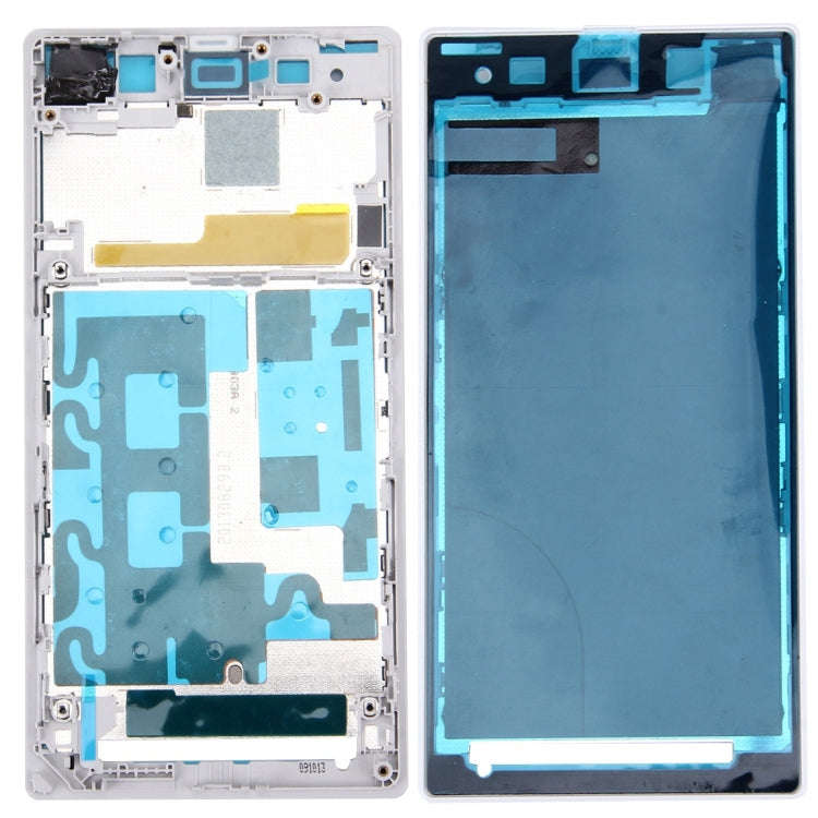 Front Housing LCD Frame Bezel Plate  for Sony Xperia Z1 / C6902 / L39h / C6903 / C6906 / C6943(Wh...