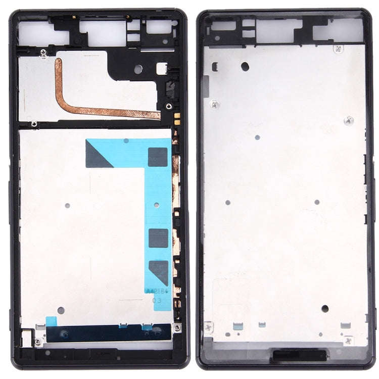 Front Housing LCD Frame Bezel Plate  for Sony Xperia Z3 / L55w / D6603(Black)