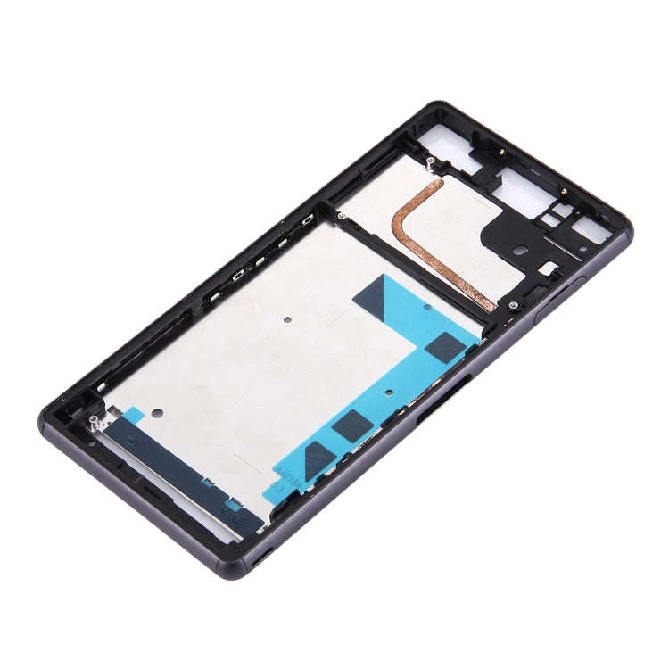 Front Housing LCD Frame Bezel Plate  for Sony Xperia Z3 / L55w / D6603(Black)
