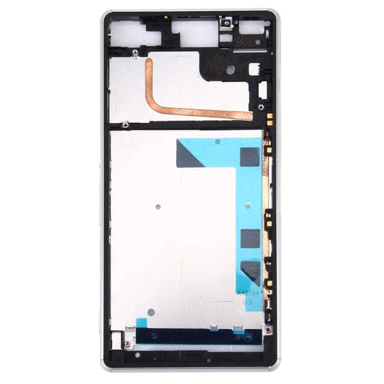 Front Housing LCD Frame Bezel Plate  for Sony Xperia Z3 / L55w / D6603(White)