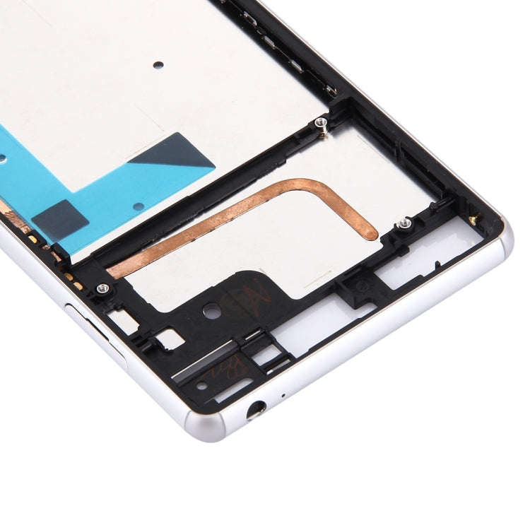 Front Housing LCD Frame Bezel Plate  for Sony Xperia Z3 / L55w / D6603(White)