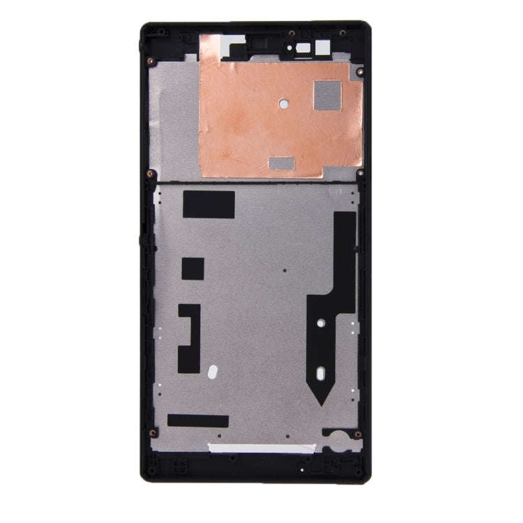 Front Housing  with Adhesive Sticker for Sony Xperia T2 Ultra(Black)