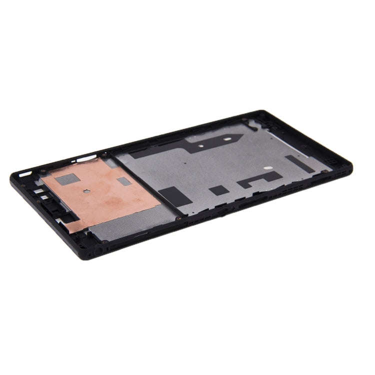 Front Housing  with Adhesive Sticker for Sony Xperia T2 Ultra(Black)