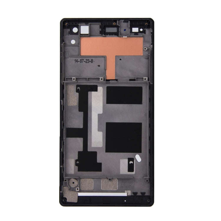 Front Housing  with Adhesive for Sony Xperia C3(Black)