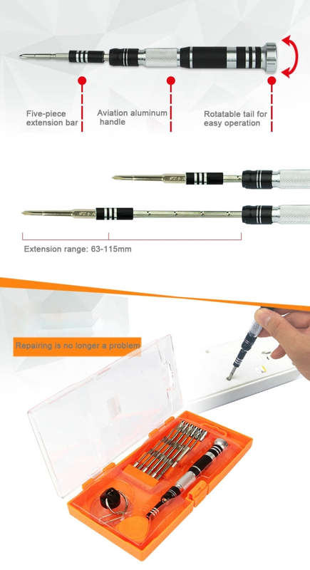 JAKEMY JM-8142 30 in 1 Aviation Aluminum Interchangeable Screwdriver Set