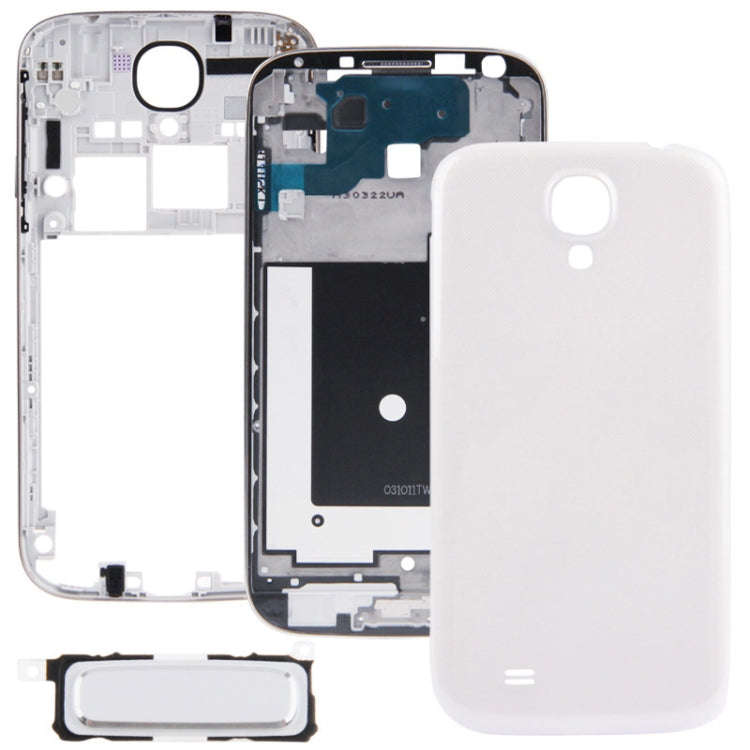 For Galaxy S IV / i9500 Full Housing Faceplate Cover  (White)