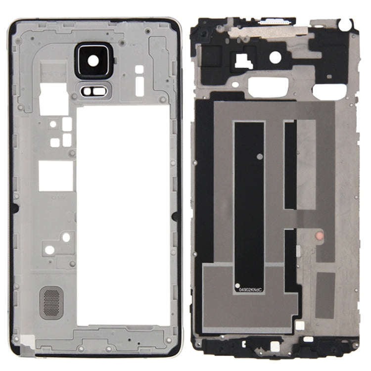 For Galaxy Note 4 / N910F Full Housing Cover (Front Housing LCD Frame Bezel Plate + Middle Frame ...