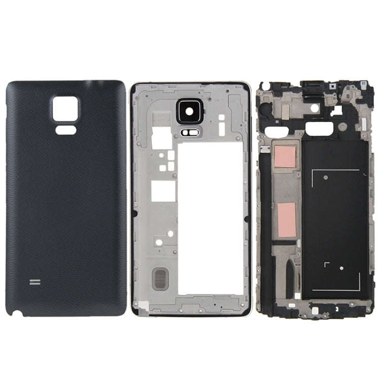 For Galaxy Note 4 / N910F Full Housing Cover (Front Housing LCD Frame Bezel Plate + Middle Frame ...