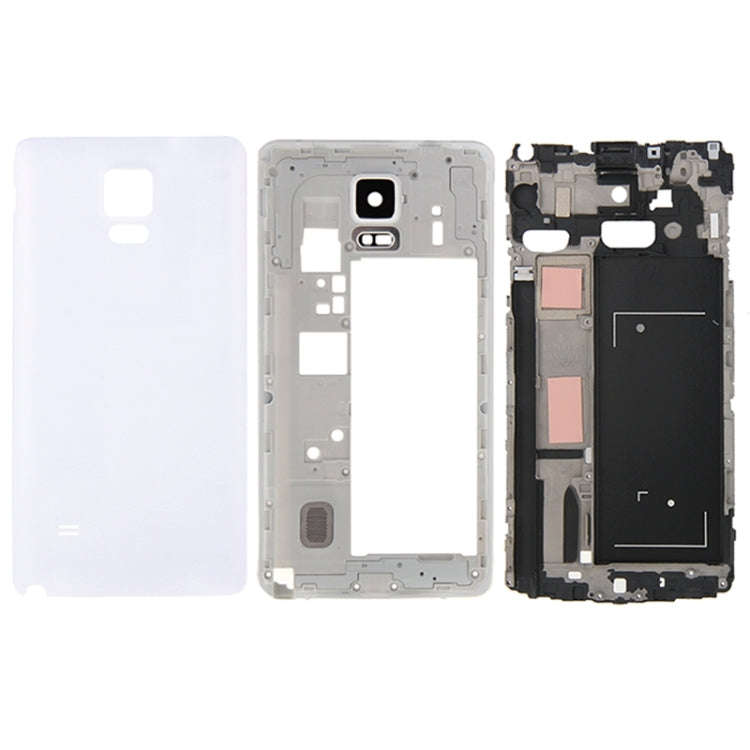 For Galaxy Note 4 / N910F Full Housing Cover (Front Housing LCD Frame Bezel Plate + Middle Frame ...