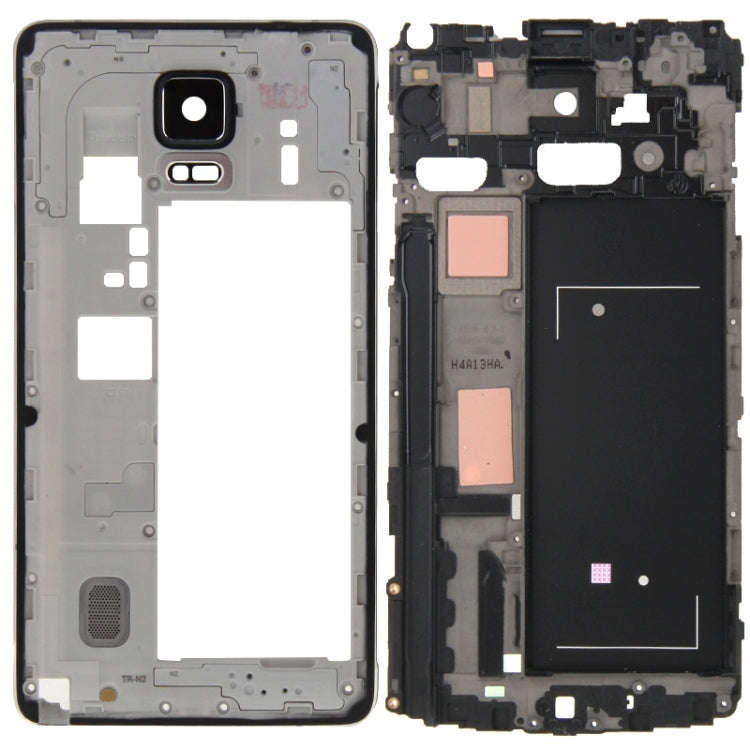 For Galaxy Note 4 / N910V Full Housing Cover (Front Housing LCD Frame Bezel Plate + Middle Frame ...