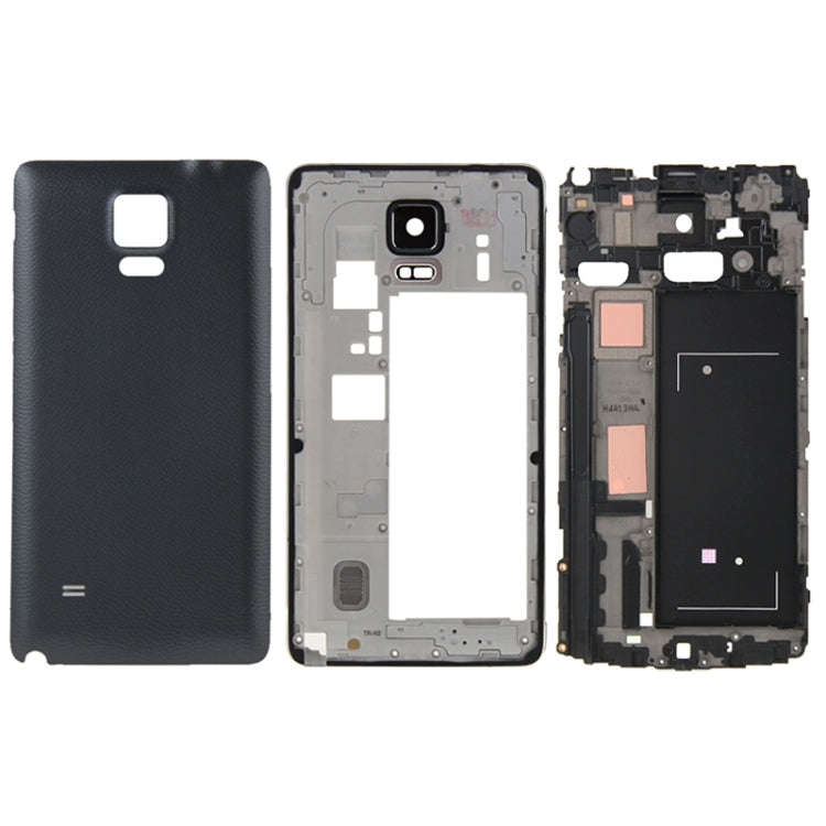 For Galaxy Note 4 / N910V Full Housing Cover (Front Housing LCD Frame Bezel Plate + Middle Frame ...