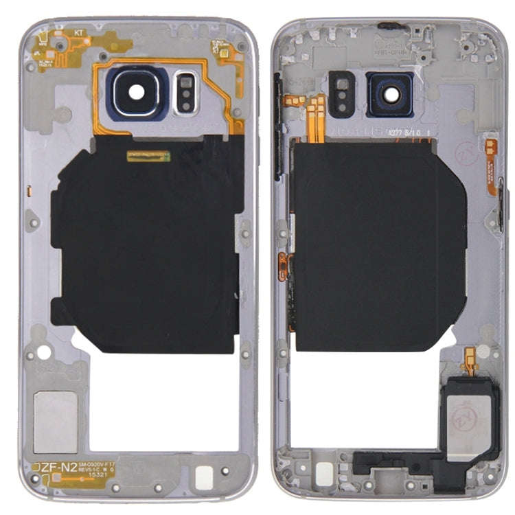 For Galaxy S6 / G920F Back Plate Housing Camera Lens Panel  with Side Keys and Speaker Ringer Buz...