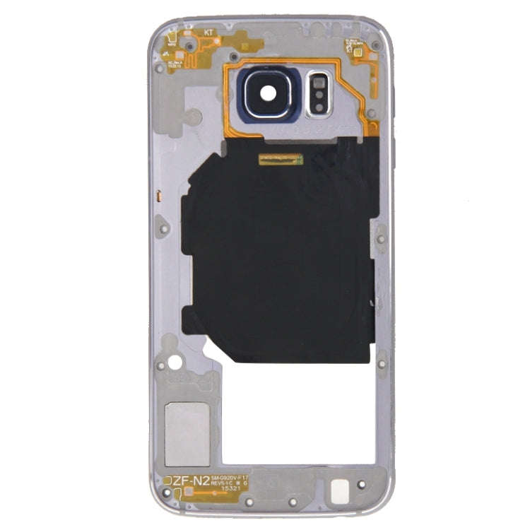 For Galaxy S6 / G920F Back Plate Housing Camera Lens Panel  with Side Keys and Speaker Ringer Buz...