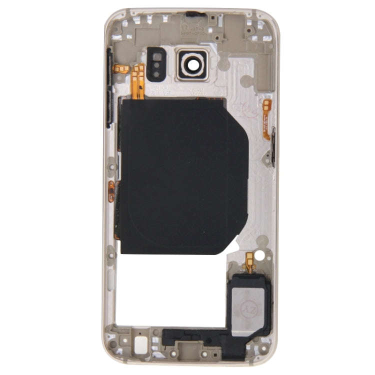 For Galaxy S6 / G920F Back Plate Housing Camera Lens Panel  with Side Keys and Speaker Ringer Buz...