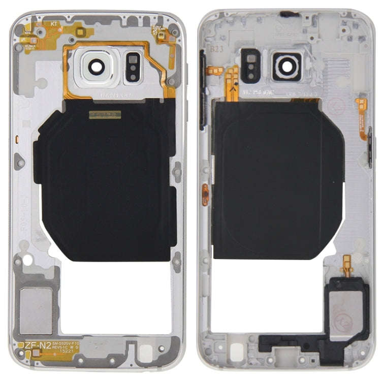 For Galaxy S6 / G920F Back Plate Housing Camera Lens Panel  with Side Keys and Speaker Ringer Buz...