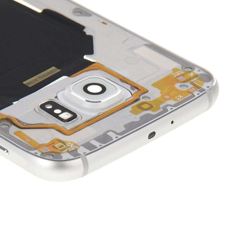 For Galaxy S6 / G920F Back Plate Housing Camera Lens Panel  with Side Keys and Speaker Ringer Buz...