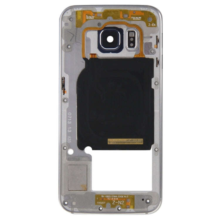 For Galaxy S6 Edge / G925 Back Plate Housing Camera Lens Panel  with Side Keys and Speaker Ringer...