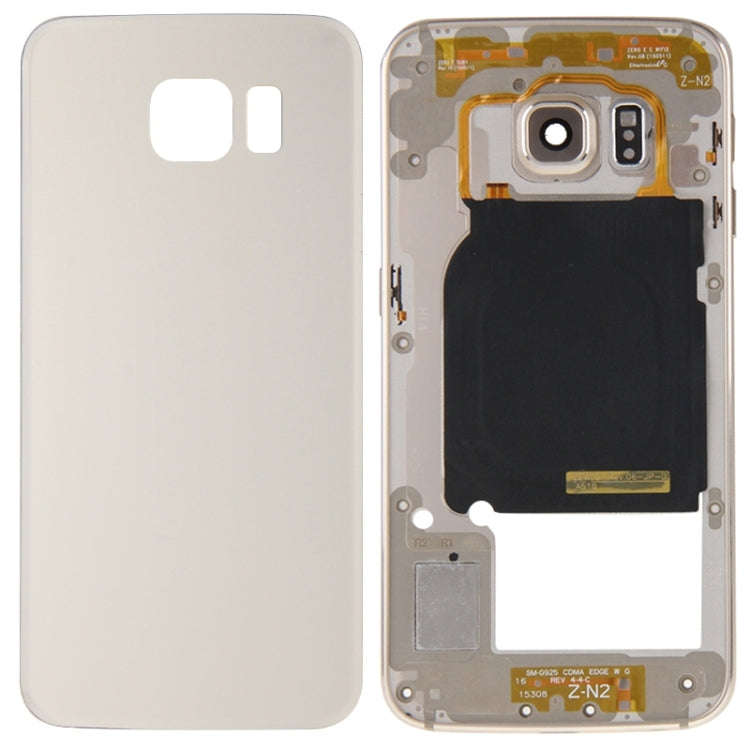 For Galaxy S6 Edge / G925 Full Housing Cover (Back Plate Housing Camera Lens Panel + Battery Back...