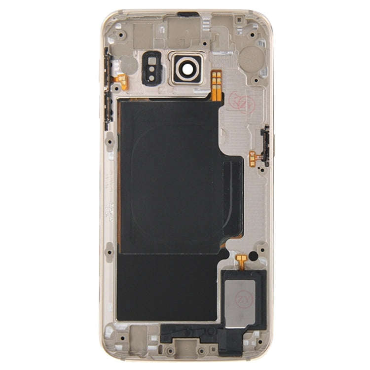 For Galaxy S6 Edge / G925 Full Housing Cover (Back Plate Housing Camera Lens Panel + Battery Back...