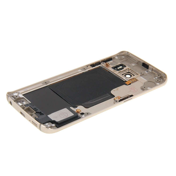 For Galaxy S6 Edge / G925 Full Housing Cover (Back Plate Housing Camera Lens Panel + Battery Back...