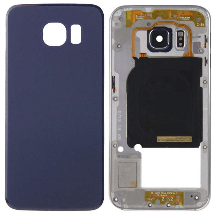 For Galaxy S6 Edge / G925 Full Housing Cover (Back Plate Housing Camera Lens Panel + Battery Back...