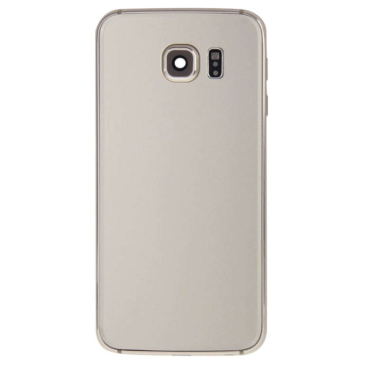For Galaxy S6 Edge / G925 Full Housing Cover (Front Housing LCD Frame Bezel Plate + Back Plate Ho...