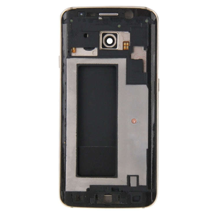 For Galaxy S6 Edge / G925 Full Housing Cover (Front Housing LCD Frame Bezel Plate + Back Plate Ho...