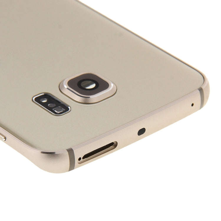 For Galaxy S6 Edge / G925 Full Housing Cover (Front Housing LCD Frame Bezel Plate + Back Plate Ho...