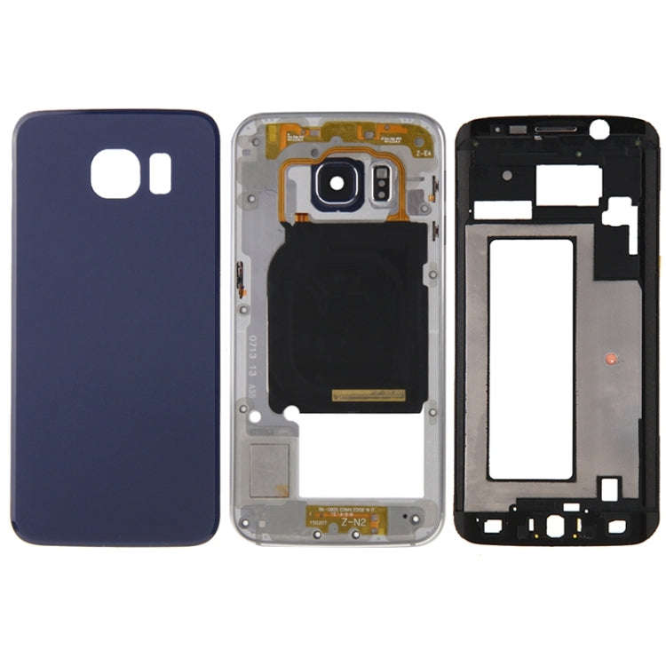For Galaxy S6 Edge / G925 Full Housing Cover (Front Housing LCD Frame Bezel Plate + Back Plate Ho...