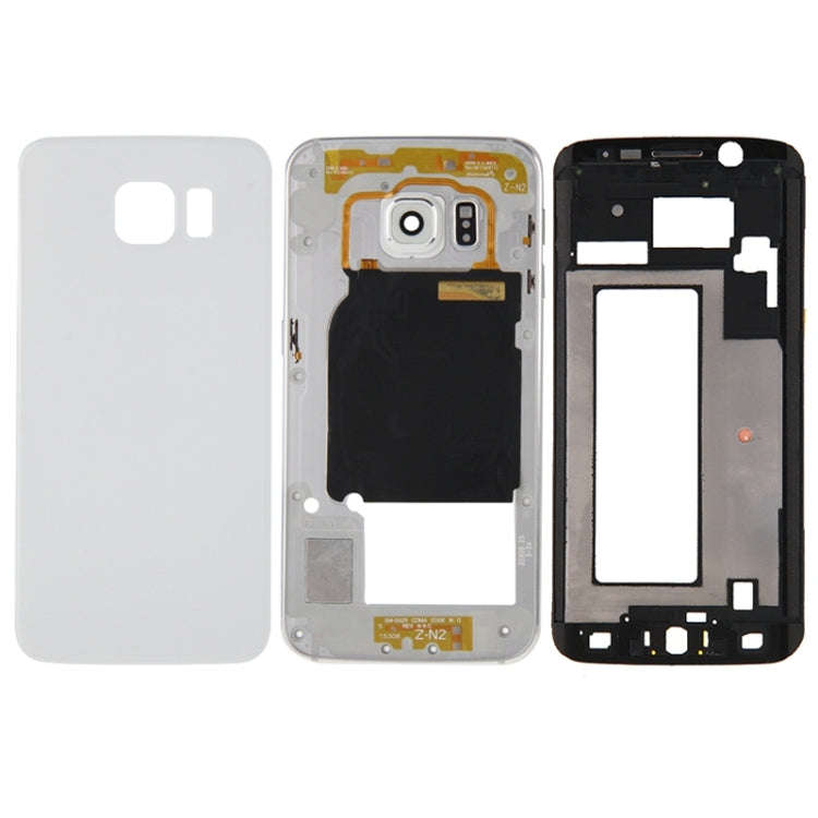 For Galaxy S6 Edge / G925 Full Housing Cover (Front Housing LCD Frame Bezel Plate + Back Plate Ho...