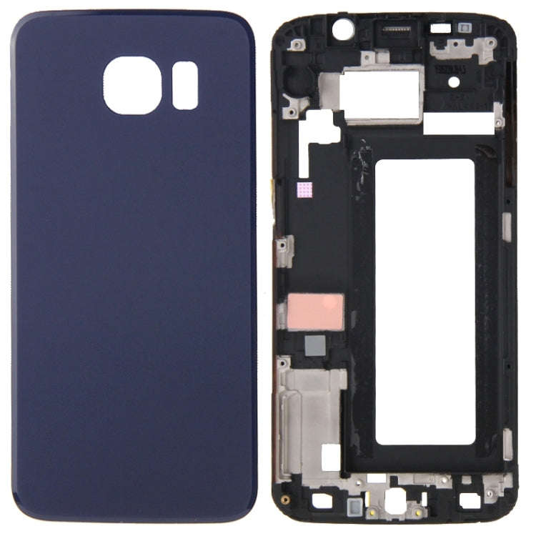 For Galaxy S6 Edge / G925 Full Housing Cover (Front Housing LCD Frame Bezel Plate + Battery Back ...