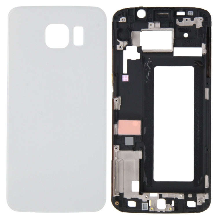 For Galaxy S6 Edge / G925 Full Housing Cover (Front Housing LCD Frame Bezel Plate + Battery Back ...